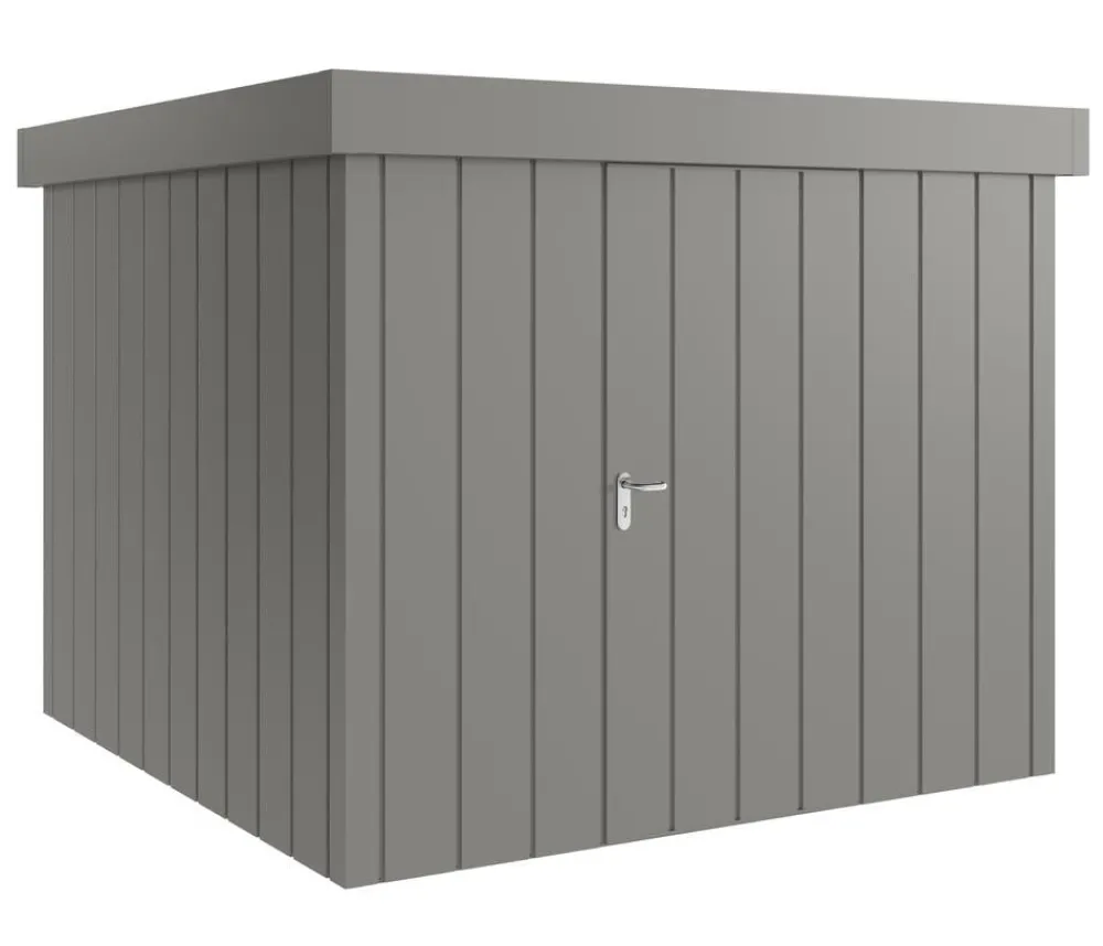 Hörmann Metallgerätehaus Juno JFD10 M-Sk Motiv Modern, ca. B277/H222/T277 cm Graualuminium Discount