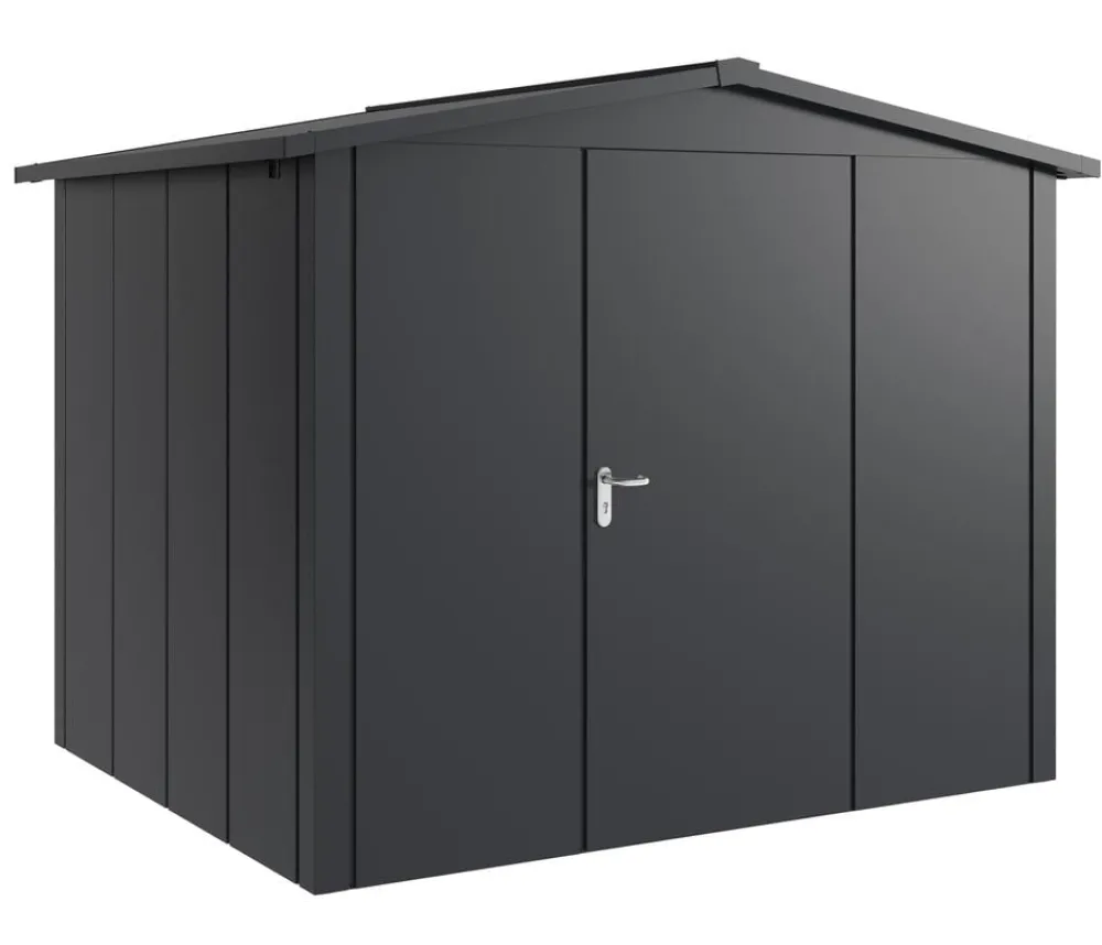 Hörmann Gartenhäuser & Gerätehäuser > Metallgerätehaus Juno JSD9 L-Sk Motiv Design, ca. B285/H227/T237 cm