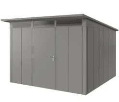 Hörmann Metallgerätehaus Juno JPD14 L-Sk Motiv Design, ca. B325/H232/T358 cm Graualuminium Outlet