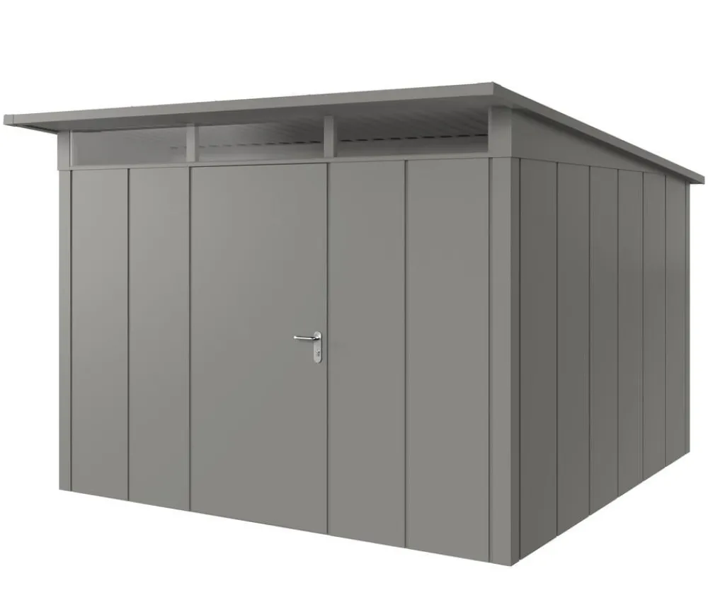 Hörmann Metallgerätehaus Juno JPD14 L-Sk Motiv Design, ca. B325/H232/T358 cm Graualuminium Outlet