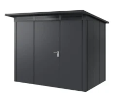 Hörmann Gartenhäuser & Gerätehäuser > Metallgerätehaus Juno JPD8 L-Sk Motiv Design, ca. B277/H224/T214 cm