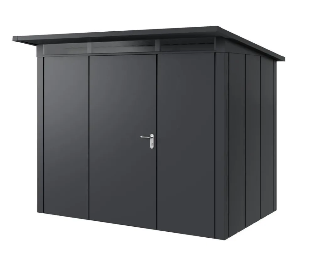 Hörmann Gartenhäuser & Gerätehäuser > Metallgerätehaus Juno JPD8 L-Sk Motiv Design, ca. B277/H224/T214 cm