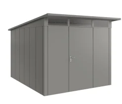 Hörmann Gartenhäuser & Gerätehäuser - Metallgerätehaus Juno JPD7 M-Sk Motiv Modern, ca. B229/H232/T358 cm Graualuminium