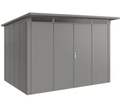 Hörmann Gartenhäuser & Gerätehäuser > Metallgerätehaus Juno JPD12 L-Sk Motiv Design mit Doppeltür, ca. B325/H224/T262 cm