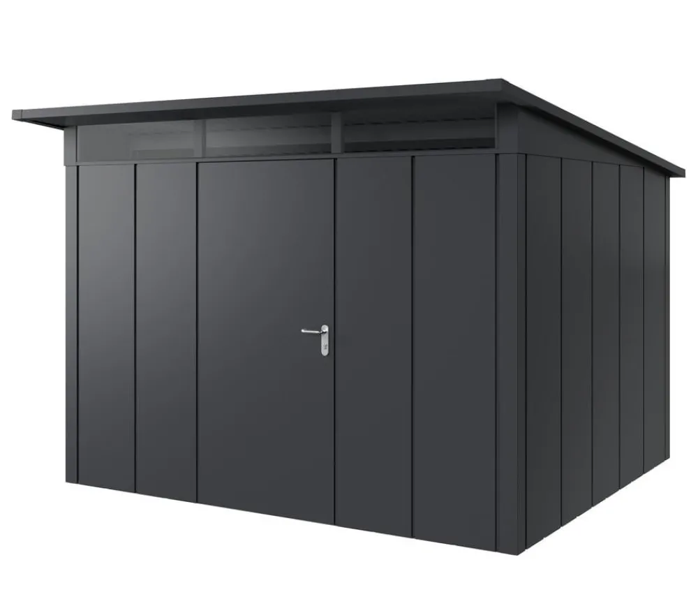 Hörmann Metallgerätehaus Juno JPD13 L-Sk Motiv Design, ca. B325/H232/T310 cm Anthrazit Discount
