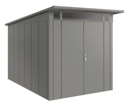 Hörmann Metallgerätehaus Juno JPD7 L-Sk Motiv Design mit Doppeltür, ca. B229/H232/T358 cm Graualuminium Sale