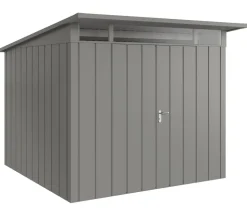 Hörmann Metallgerätehaus Juno JPD10 M-Sk Motiv Modern mit Doppeltür, ca. B277/H232/T310 cm Graualuminium Outlet