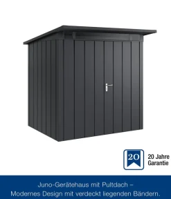Hörmann Gartenhäuser & Gerätehäuser > Metallgerätehaus Juno JPD12 M-Sk Motiv Modern, ca. B325/H224/T262 cm
