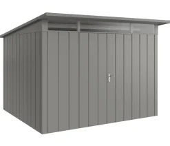 Hörmann Gartenhäuser & Gerätehäuser - Metallgerätehaus Juno mit Lichtband JFD4 M-Sk, ca. B229/H239/T181 cm Anthrazit