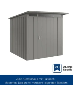 Hörmann Metallgerätehaus Juno JPD5 M-Sk Motiv Modern, ca. B229/H224/T262 cm Graualuminium Best