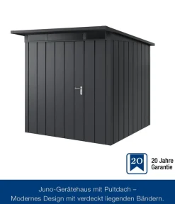 Hörmann Metallgerätehaus Juno JPD5 M-Sk Motiv Modern, ca. B229/H224/T262 cm Anthrazit