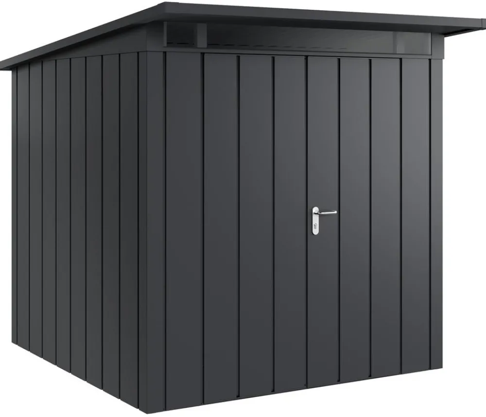 Hörmann Gartenhäuser & Gerätehäuser - Metallgerätehaus Juno JPD6 M-Sk Motiv Modern, ca. B229/H232/T310 cm Anthrazit