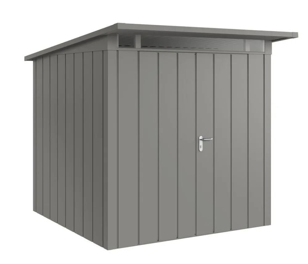 Hörmann Gartenhäuser & Gerätehäuser > Metallgerätehaus Juno JPD5 M-Sk Motiv Modern mit Doppeltür, ca. B229/H224/T262 cm