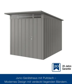 Hörmann Gartenhäuser & Gerätehäuser > Metallgerätehaus Juno JPD6 M-Sk Motiv Modern, ca. B229/H232/T310 cm
