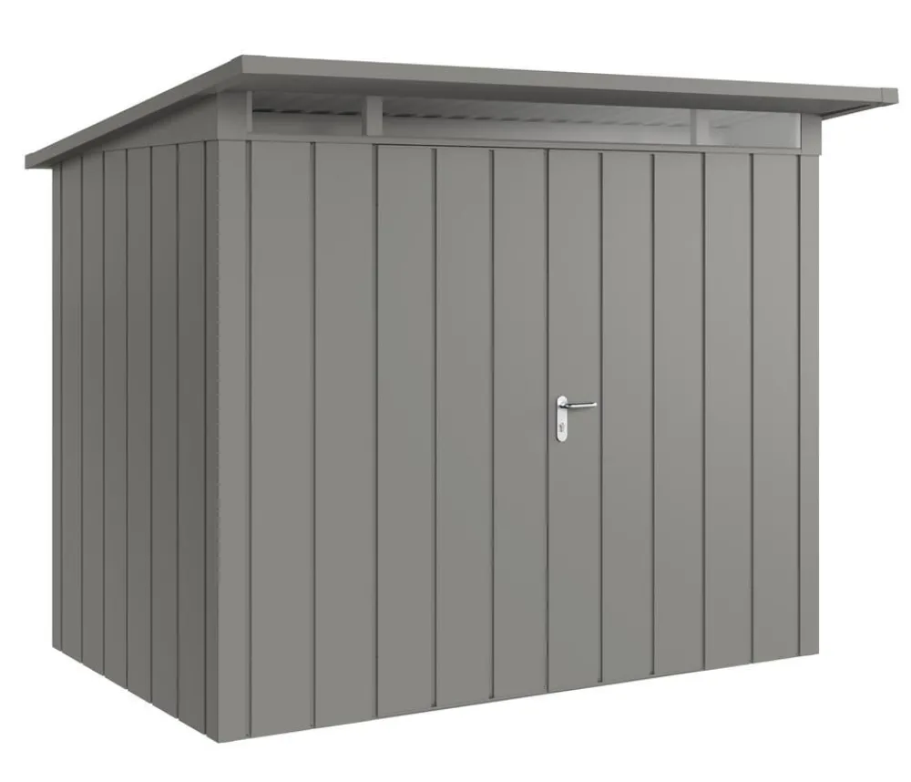 Hörmann Metallgerätehaus Juno JPD8 M-Sk Motiv Modern mit Doppeltür, ca. B277/H224/T214 cm Graualuminium Online