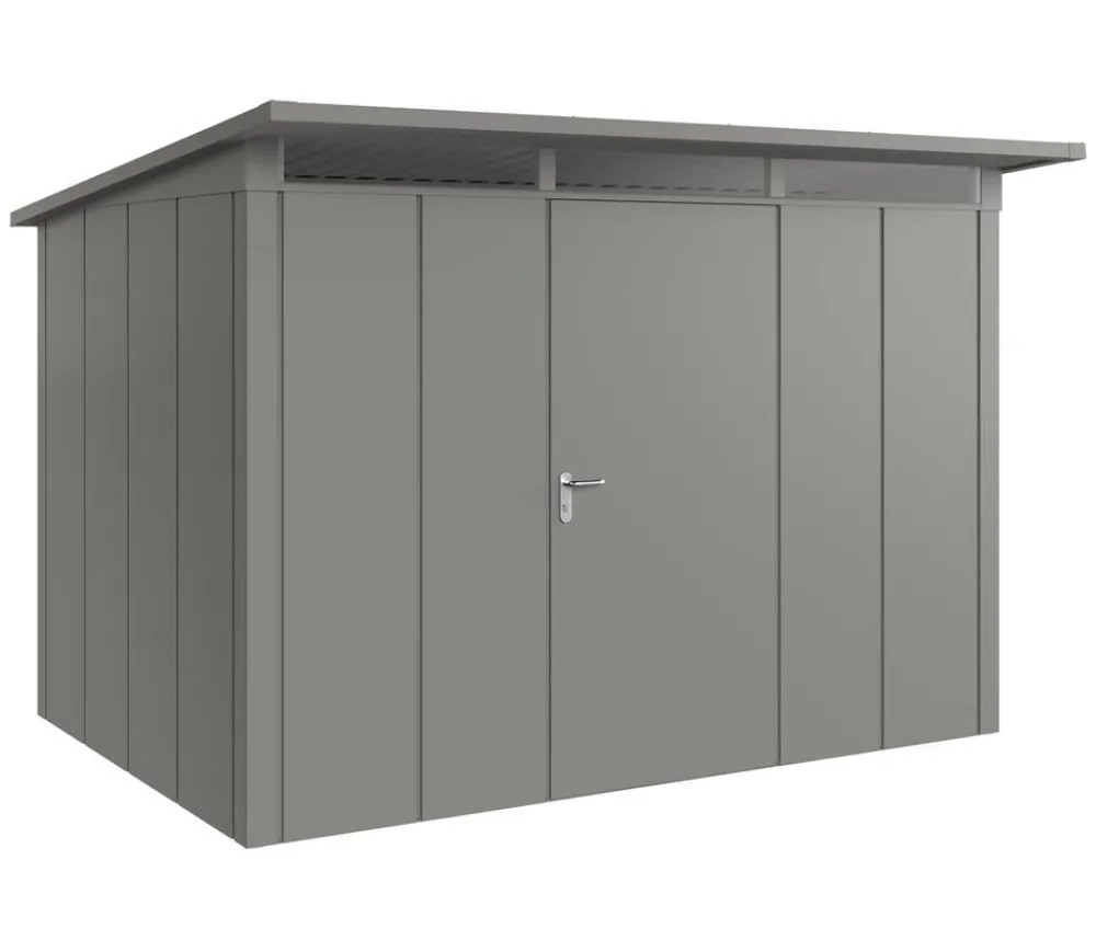 Hörmann Metallgerätehaus Juno JPD12 L-Sk Motiv Design, ca. B325/H224/T262 cm Graualuminium Sale