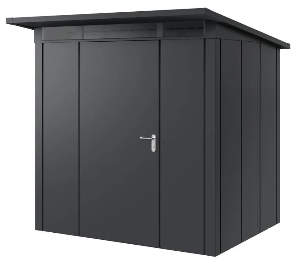 Hörmann Metallgerätehaus Juno JPD4 L-Sk Motiv Design, ca. B229/H224/T214 cm Anthrazit Clearance