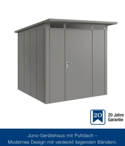 Hörmann Gartenhäuser & Gerätehäuser > Metallgerätehaus Juno JPD5 L-Sk Motiv Design, ca. B229/H224/T262 cm