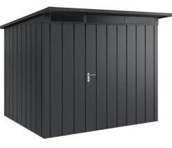 Hörmann Gartenhäuser & Gerätehäuser - Metallgerätehaus Juno JPD9 M-Sk Motiv Modern, ca. B277/H224/T262 cm Anthrazit