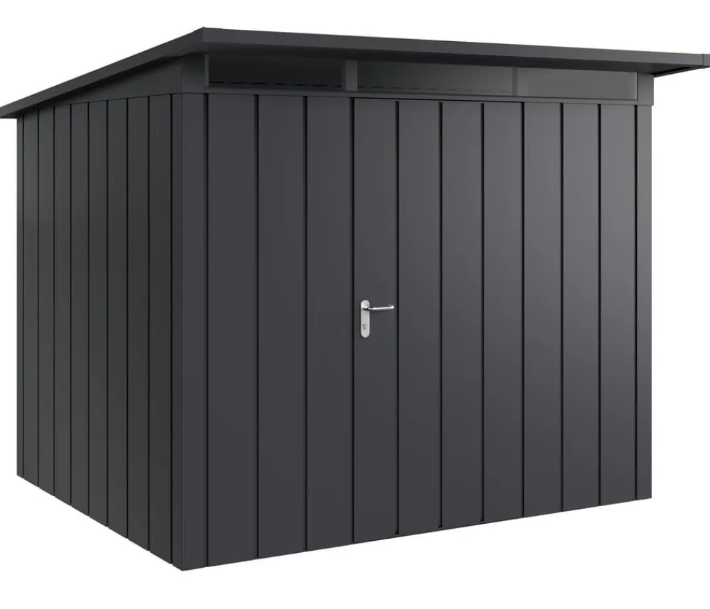 Hörmann Gartenhäuser & Gerätehäuser - Metallgerätehaus Juno JPD9 M-Sk Motiv Modern, ca. B277/H224/T262 cm Anthrazit
