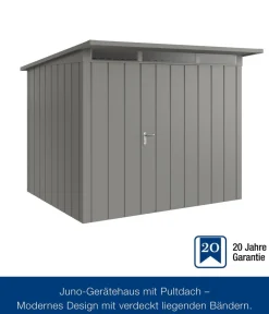 Hörmann Gartenhäuser & Gerätehäuser > Metallgerätehaus Juno JPD9 M-Sk Motiv Modern, ca. B277/H224/T262 cm
