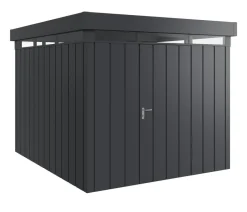 Hörmann Gartenhäuser & Gerätehäuser - Metallgerätehaus Juno mit Lichtband JFD11 M-Sk, ca. B277/H239/T325 cm Anthrazit