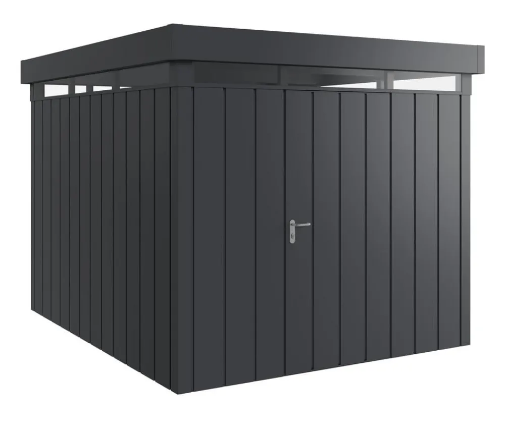 Hörmann Gartenhäuser & Gerätehäuser - Metallgerätehaus Juno mit Lichtband JFD11 M-Sk, ca. B277/H239/T325 cm Anthrazit