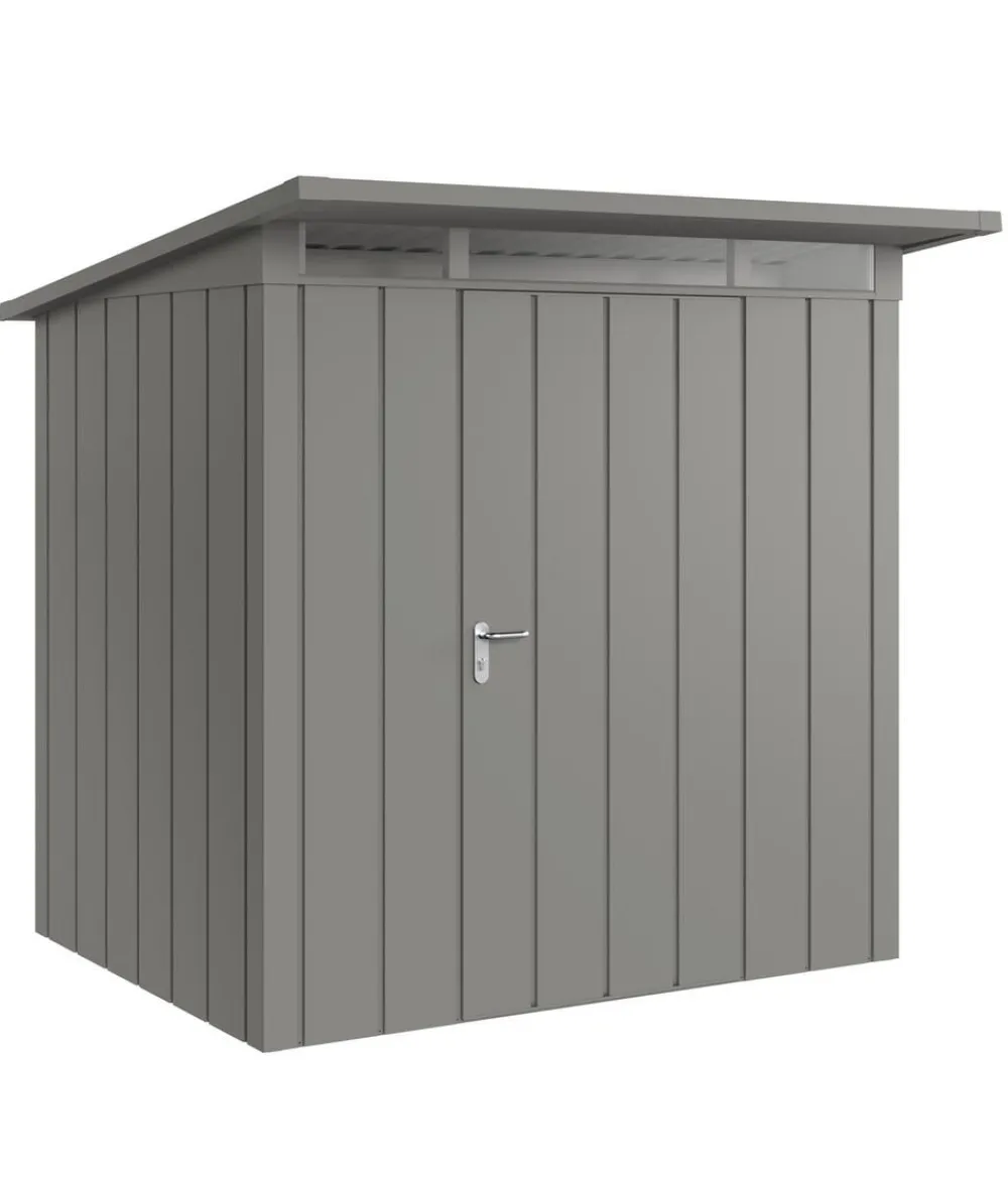 Hörmann Metallgerätehaus Juno JPD4 M-Sk Motiv Modern, ca. B229/H224/T214 cm Graualuminium Best