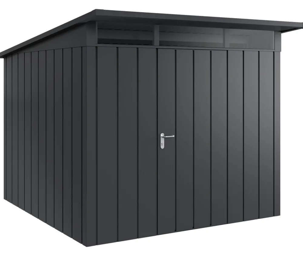 Hörmann Gartenhäuser & Gerätehäuser - Metallgerätehaus Juno JPD10 M-Sk Motiv Modern, ca. B277/H232/T310 cm Anthrazit