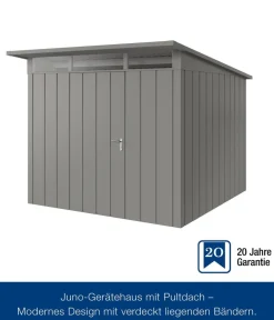 Hörmann Gartenhäuser & Gerätehäuser > Metallgerätehaus Juno JPD10 M-Sk Motiv Modern, ca. B277/H232/T310 cm