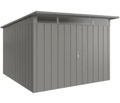 Hörmann Gartenhäuser & Gerätehäuser > Metallgerätehaus Juno JPD14 M-Sk Motiv Modern mit Doppeltür, ca. B325/H232/T358 cm
