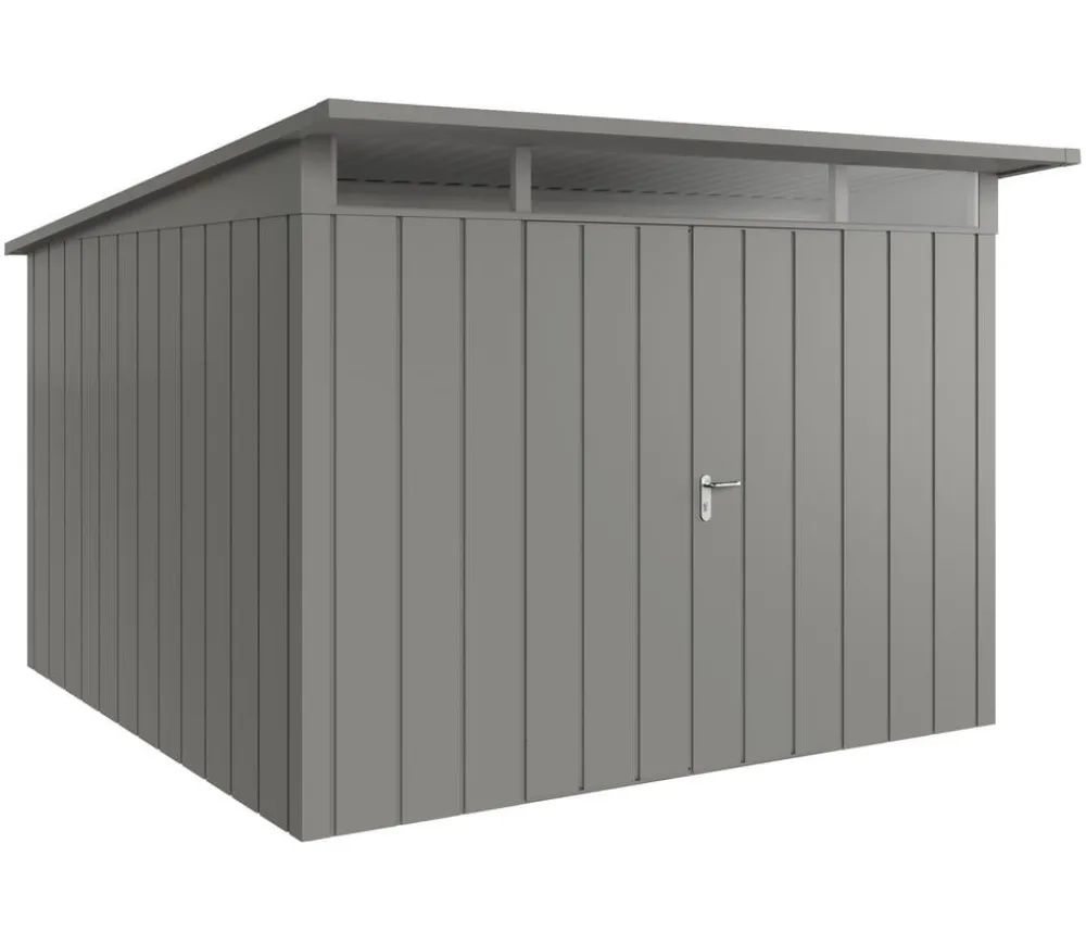 Hörmann Gartenhäuser & Gerätehäuser > Metallgerätehaus Juno JPD14 M-Sk Motiv Modern mit Doppeltür, ca. B325/H232/T358 cm