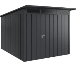 Hörmann Gartenhäuser & Gerätehäuser - Metallgerätehaus Juno JPD11 M-Sk Motiv Modern, ca. B277/H232/T358 cm Graualuminium