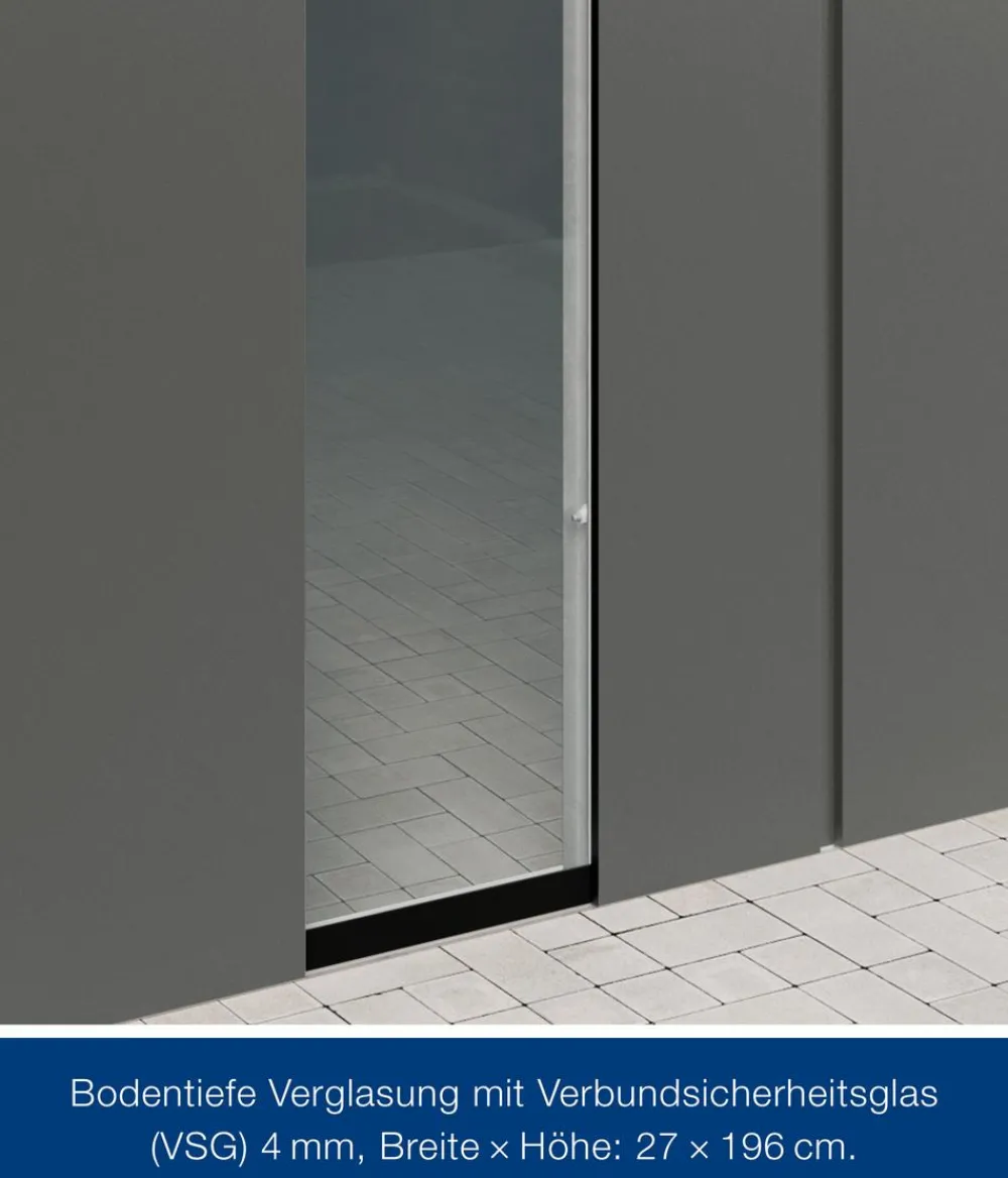 Hörmann Metallgerätehaus Juno JSD14 M-Sk Motiv Modern bodentiefes Fenster, ca. B333/H231/T325 cm Graualuminium Discount