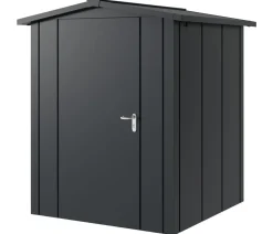Hörmann Gartenhäuser & Gerätehäuser - Metallgerätehaus Juno JSD2 L-Sk Motiv Design, ca. B189/H219/T181 cm Graualuminium