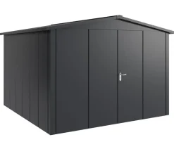 Hörmann Metallgerätehaus Juno JSD14 L-Sk Motiv Design mit Doppeltür, ca. B333/H231/T325 cm Anthrazit Sale