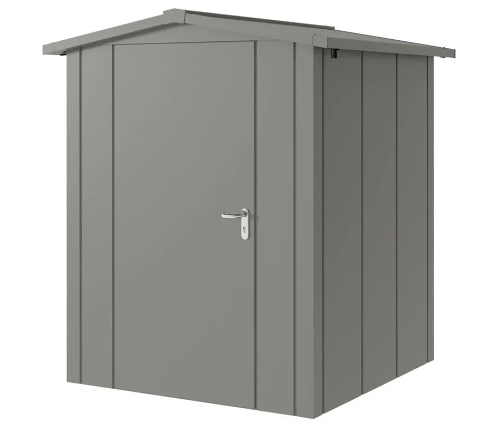 Hörmann Metallgerätehaus Juno JSD2 L-Sk Motiv Design, ca. B189/H219/T181 cm Graualuminium Outlet