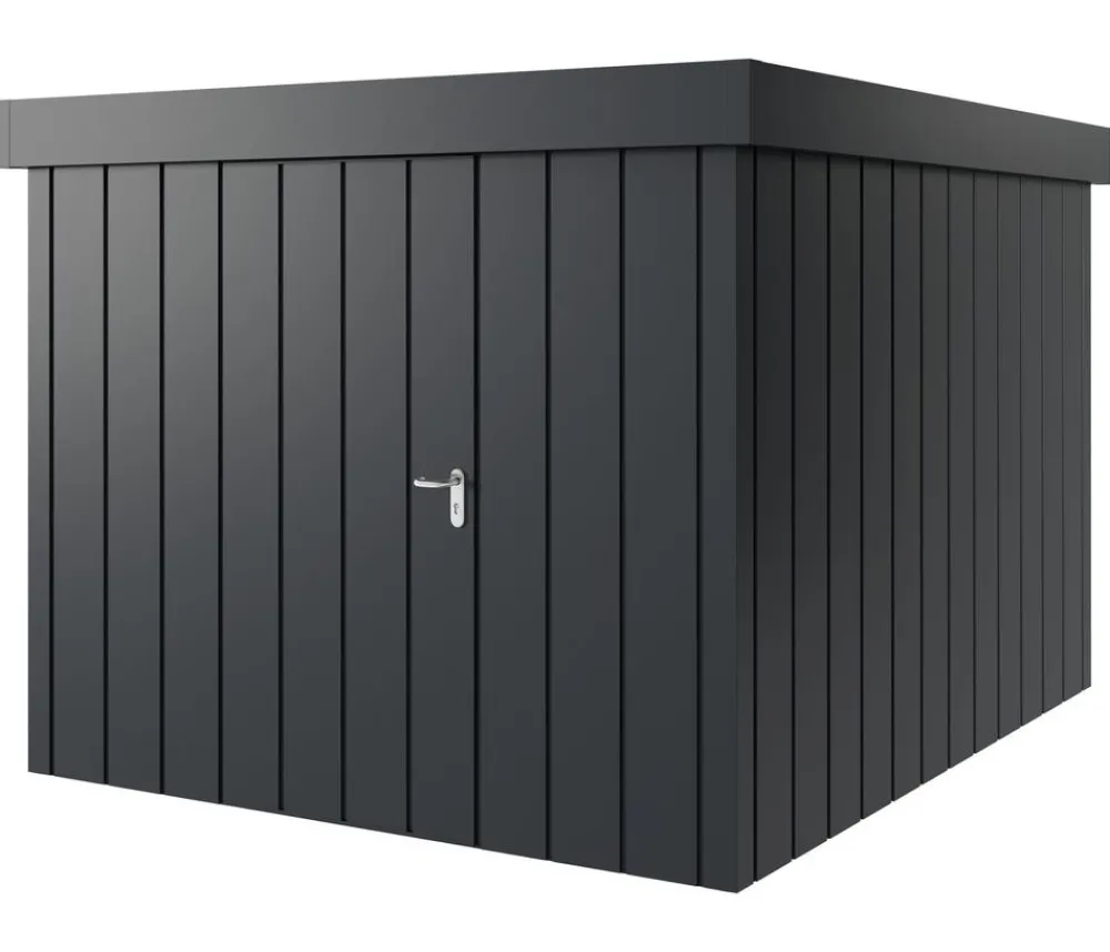 Hörmann Gartenhäuser & Gerätehäuser - Metallgerätehaus Juno JFD11 M-Sk Motiv Modern, ca. B277/H222/T325 cm Anthrazit