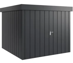 Hörmann Gartenhäuser & Gerätehäuser - Metallgerätehaus Juno JFD10 M-Sk Motiv Modern mit Doppeltür, ca. B277/H222/T277 cm Anthrazit