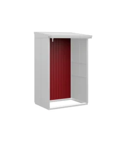 Hörmann Rückwand für Berry-Kaminholzregal Typ 1, ca. B117,3/H188 cm Purpurrot Hot