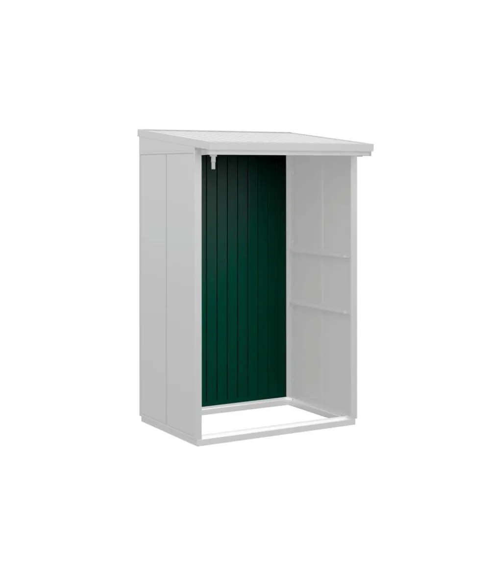 Hörmann Rückwand für Berry-Kaminholzregal Typ 1, ca. B117,3/H188 cm Moosgrün Discount