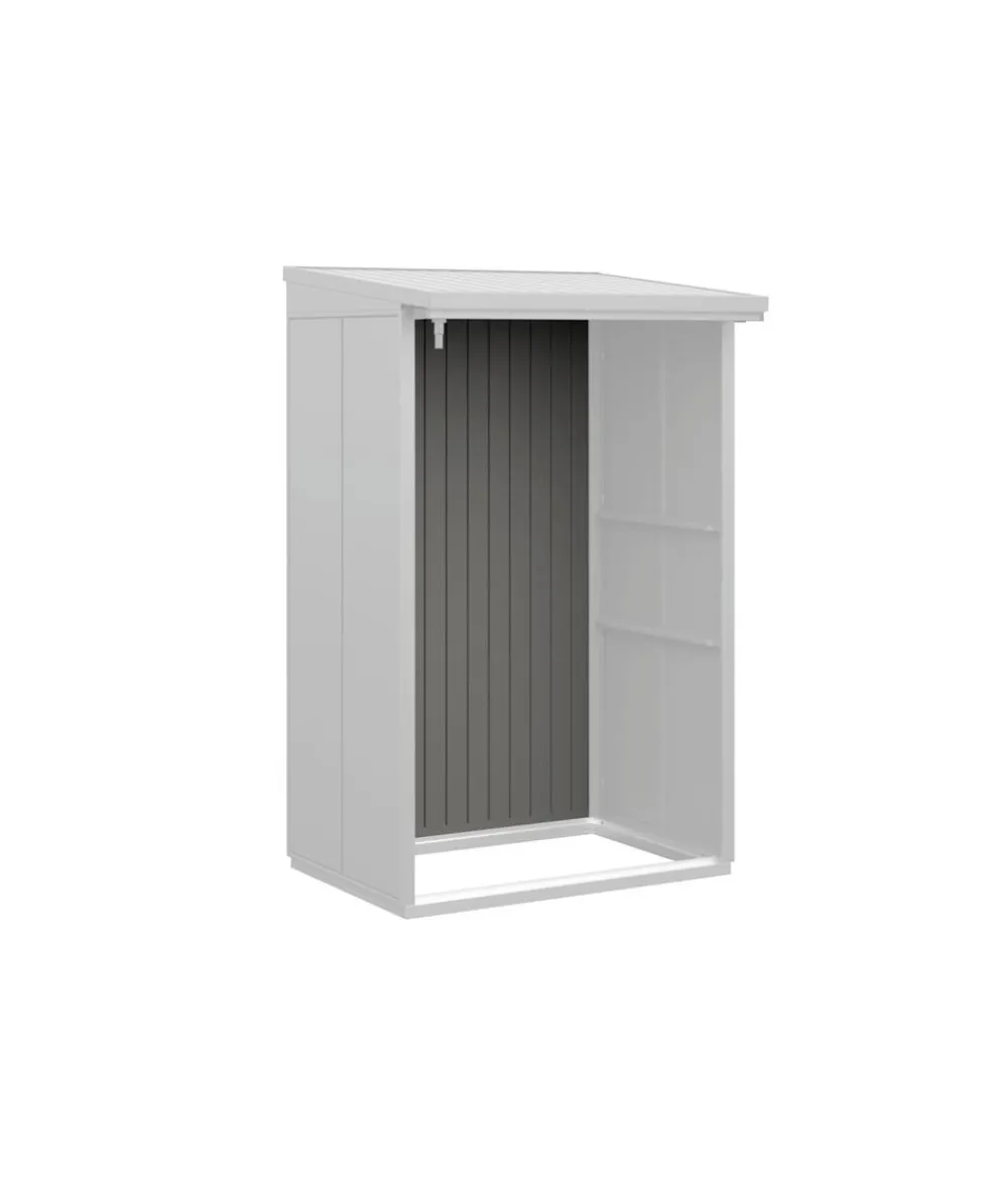 Hörmann Rückwand für Berry-Kaminholzregal Typ 1, ca. B117,3/H188 cm Graualuminium Best