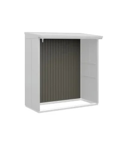 Hörmann Kaminholzregale - Rückwand für Berry-Kaminholzregal Typ 2, ca. B188/H177,7 cm Quarzgrau