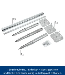 Hörmann Schraubfundament Set Typ 1 Silber Discount