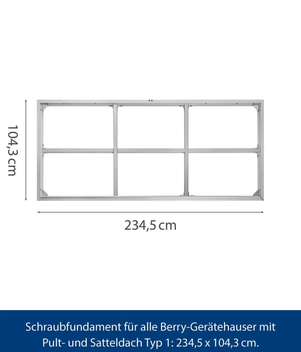 Hörmann Schraubfundament Set Typ 1 Silber Discount