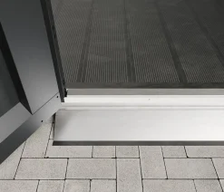 Hörmann Stahl-Bodenrampe für 2-flügelige Tür, Innen/Außen Silber Clearance