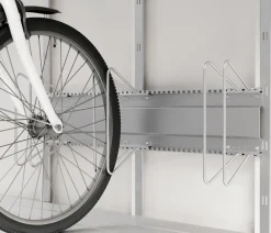 Hörmann Zubehör & Ausstattung - Stahl-Fahrradhalter waagerecht kurz, ca. B48 cm Silber