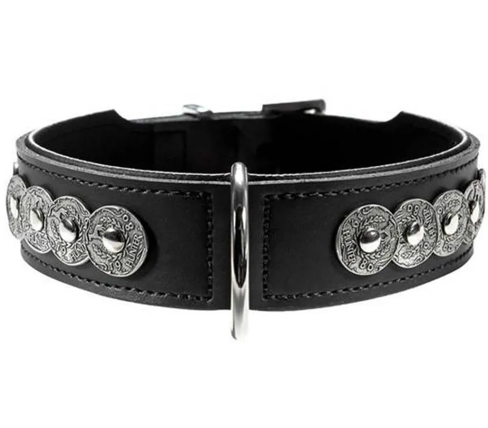 HUNTER® Hundehalsband Basic Rom Schwarz
