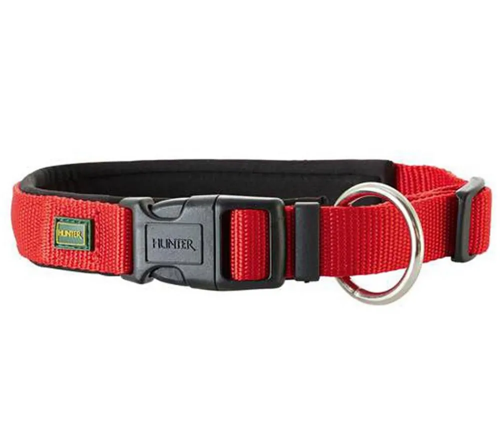 HUNTER® Hundehalsband Neopren Vario Plus Rot New