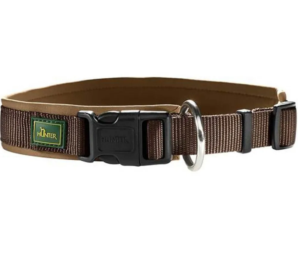 HUNTER® Hundehalsband Neopren Vario Plus Braun Clearance